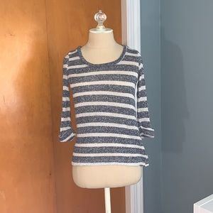 Blue and Cream Light Sweater